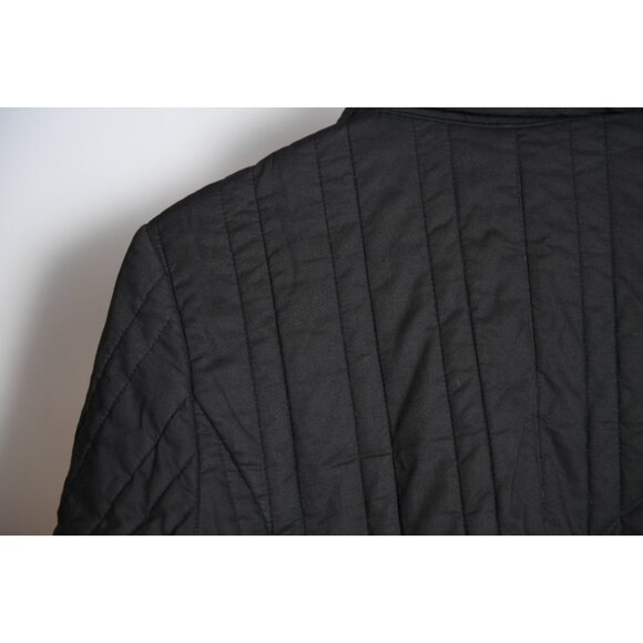 Sigrid Olsen Black Womens Sport Quilted Jacket Lined Pockets Cotton Size M - Picture 7 of 14
